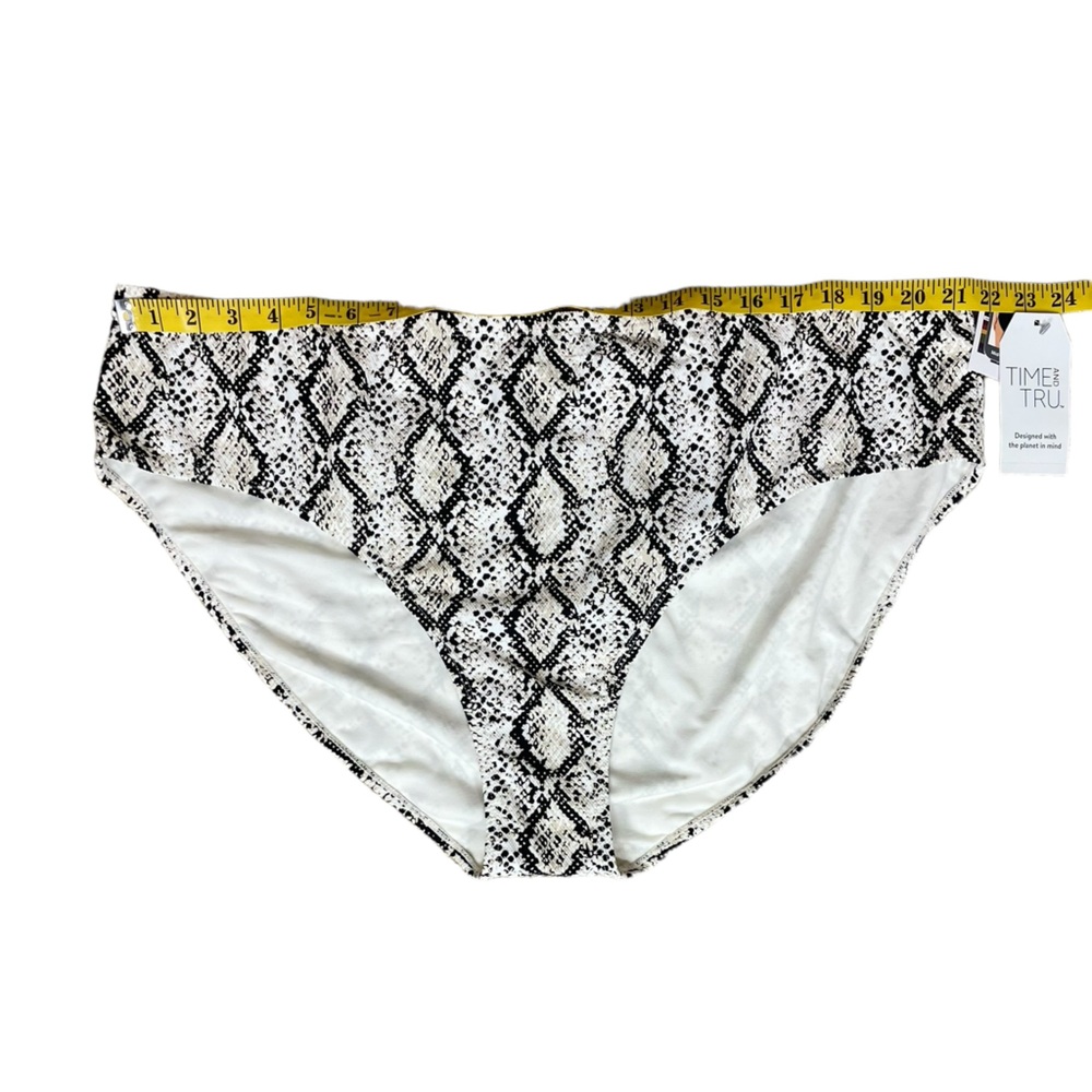 Time and Tru Mid-Rise Bohemian Snake Print Bikini Bottom NWT (AA) - Picture 6 of 11